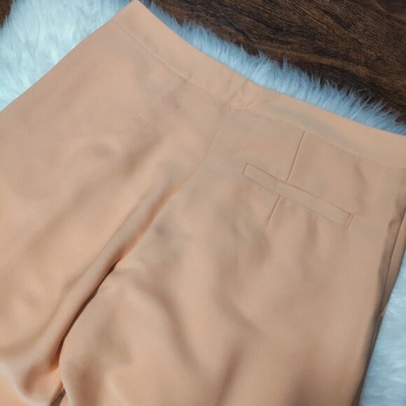 H&M High-Waisted slim fit Peach Trousers With Front Slits - Picture 11 of 11